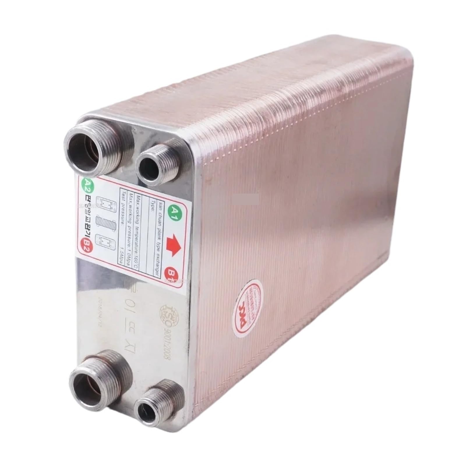 120 Platten 25KW Wärme Tauscher Bier Würze Chiller Kühler SUS 304 Edelstahl for Homebrew Kühlung Schnell und effizient