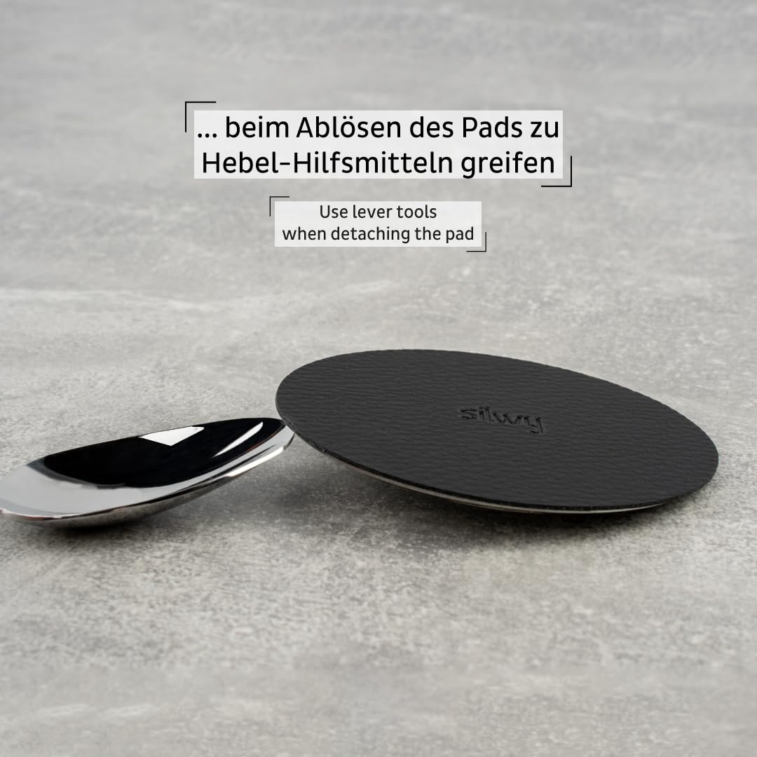 Silwy Magnet-Power-Bundle XXL Magnetisches Nachrüst-Set für Kaffeemaschinen 4 Magnete + 4 Gel-Pads + 4 Klebepunkte