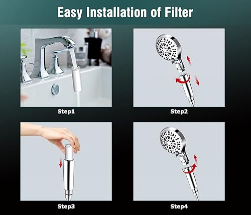 Miniatura 4 de Paquete de 2 cartuchos de filtro de ducha de repuesto