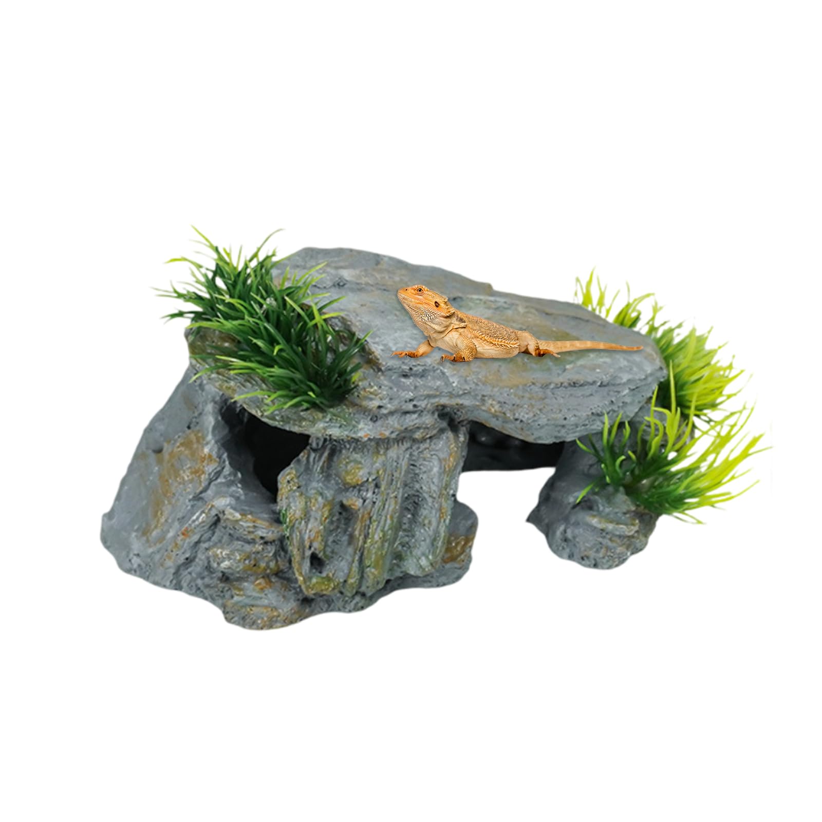 Jaskinia dla gadów, Jaskinia akwarystyczna, Akwarium dla żółwi wodnych, Akcesoria do żółwi, Akcesoria do żółwi wodnych, Dekoracja akwarium, Akcesoria do terrarium, Nadaje się do terrariów i