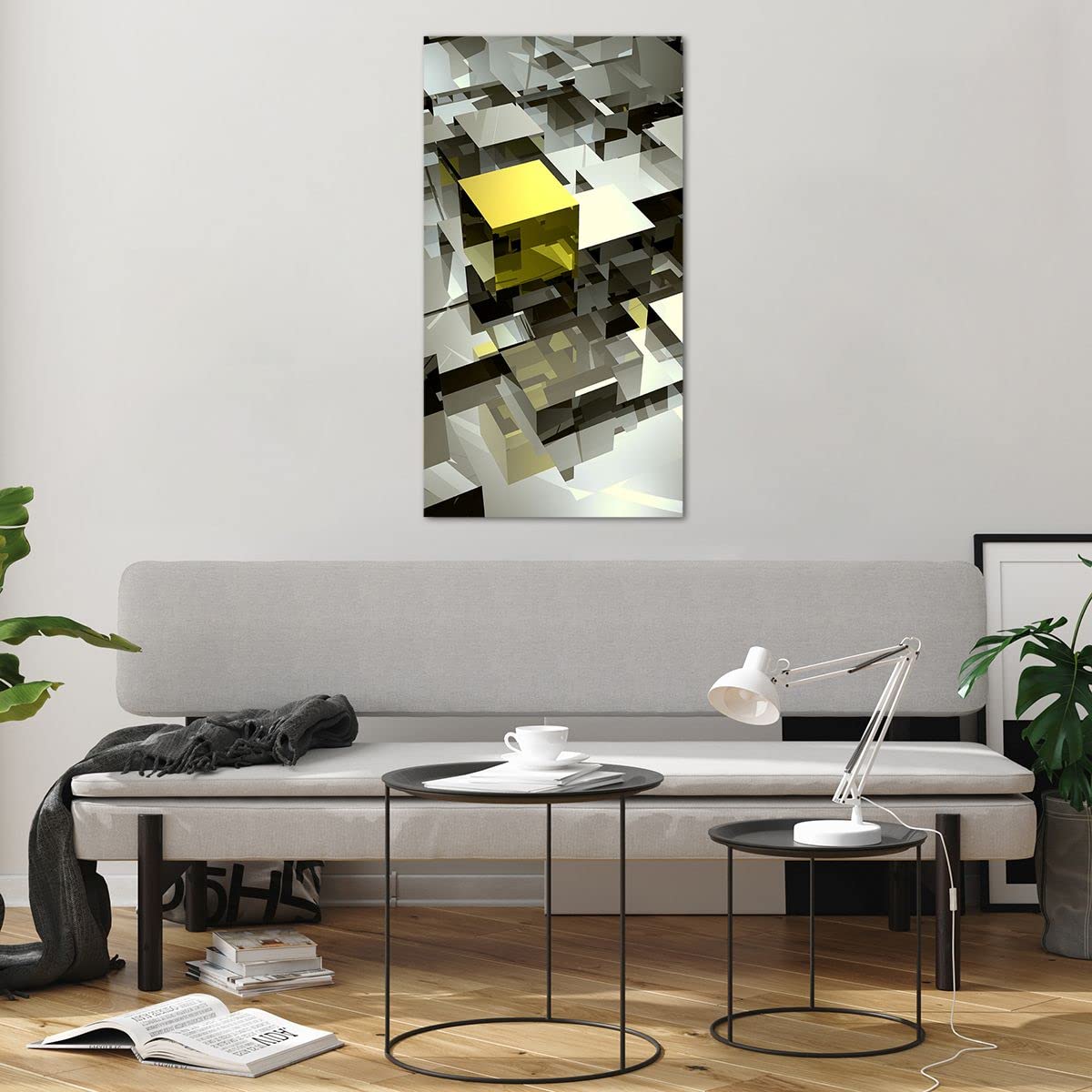 Cuadro Decorativo Bailarina Sobre Vidrio 80x120cm - Arte Moderno Para Salón O Dormitorio, Impresión En Cristal Con Efecto 3D