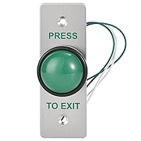 Vista 10 de Presione el botón de salida para el control de acceso de la puerta Botón de presión grande IP68 Impermeable 304 Shell de acero inoxidable NO/COM