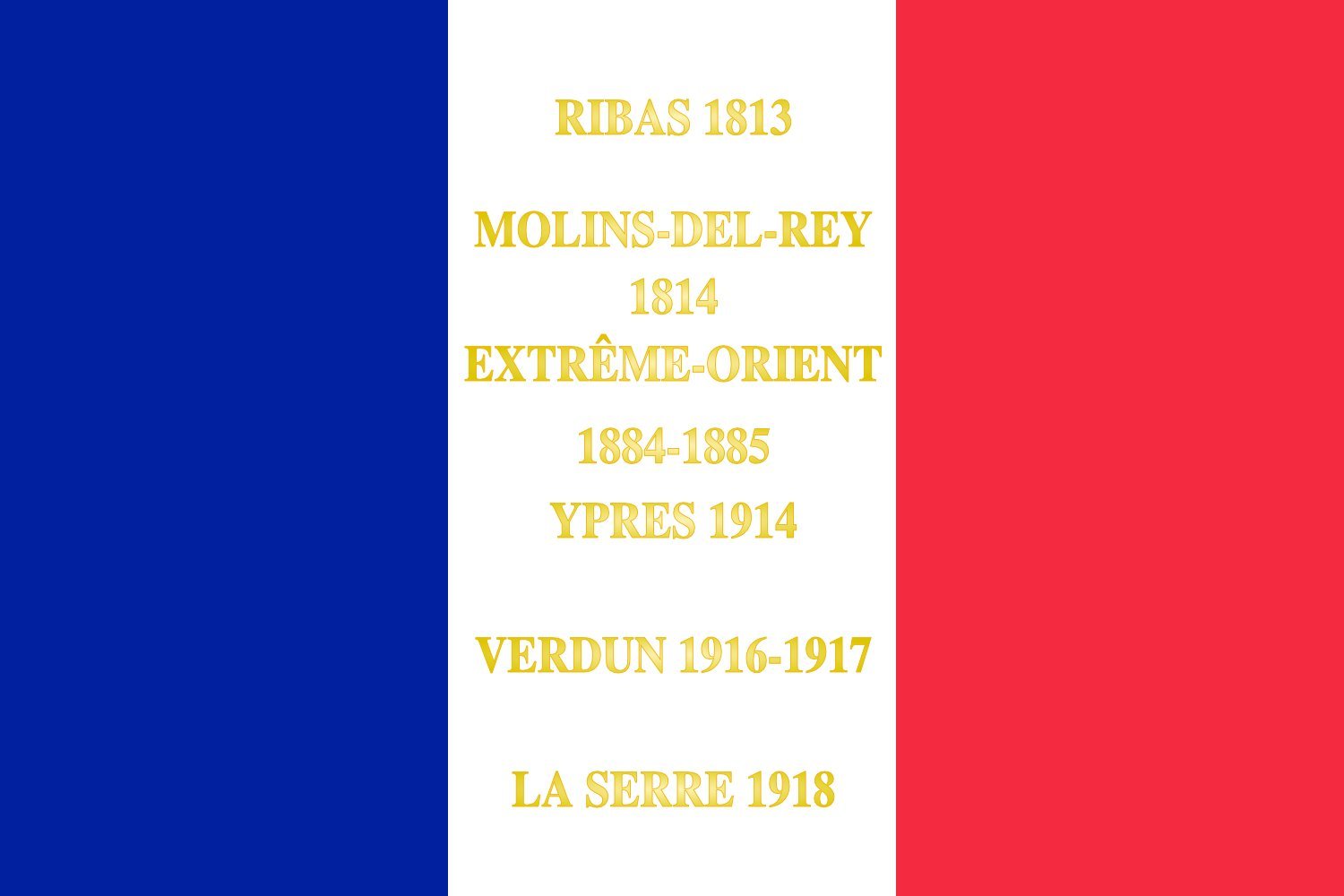 Drapeau 143e régiment d infanterie armée de terre pavillon militaire grand format