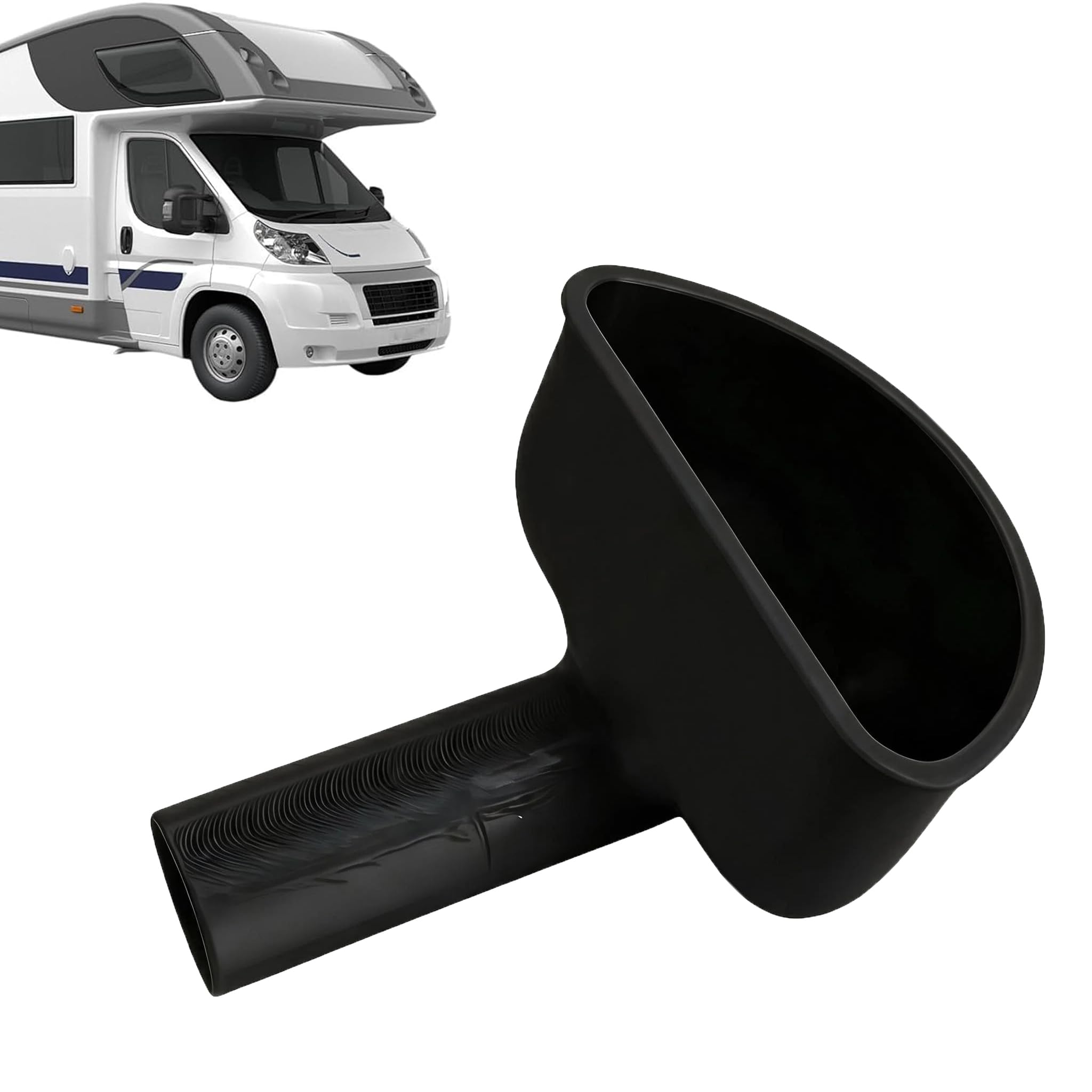 Blue Funnel for Water Fill RV, RV Water Inlet Funnel Anti-Spill Wide Mouth 3D Printed for RV Water Tank Funnel RV Freshwater Tank Filling Funnel for Motorhome Trailer Camper Van Outdoor Travel