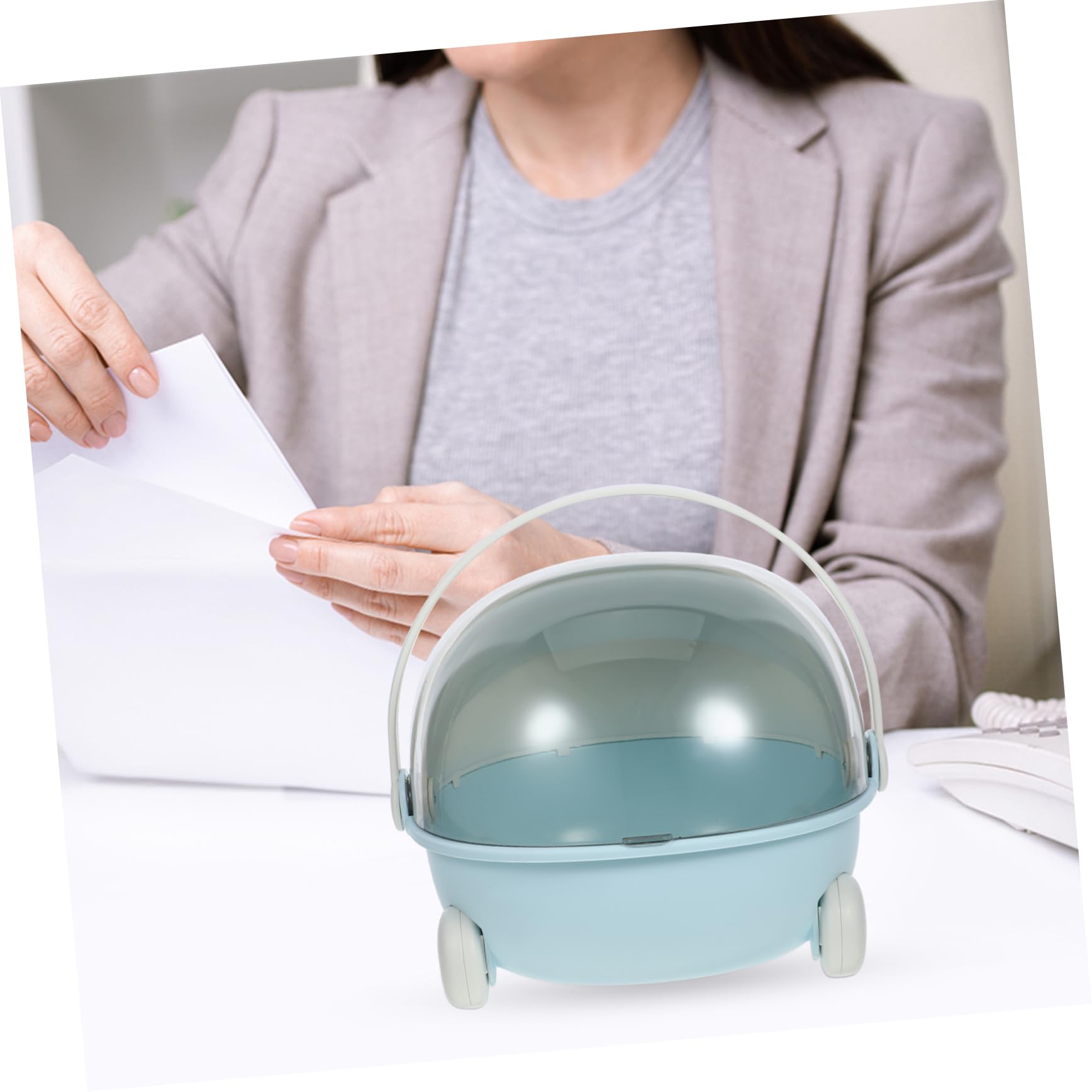 OSOLADY Compact Organizing Box Decorative Storage Bin Lid Desktop Toy Storage for Boys and Girls Small Storage Containers