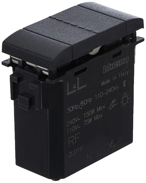 Bticino L4411C Livinglight Dimmer Switch, Anthracite