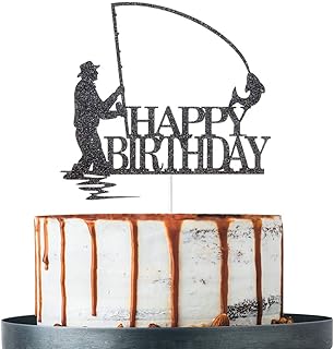 Download Amazon Com Fishing Cake Topper For Birthday