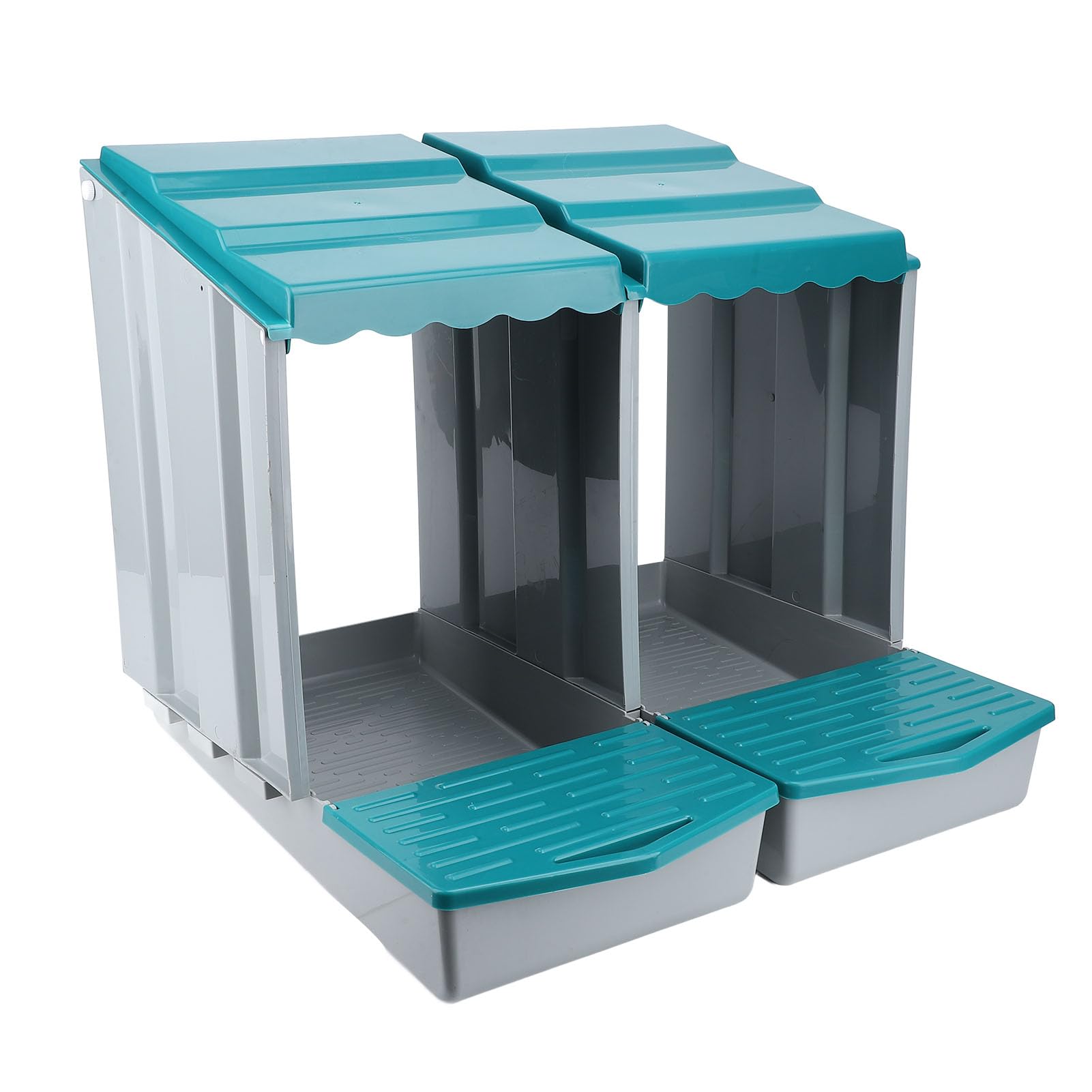 Caja Nido para Pollos, Material PP Resistente a la Intemperie, Cajas Nido para Pollos de Fácil Montaje, Caja Modular para Gallinero con Diseño Extraíble para Gallinas, Patos, Aves de Corral