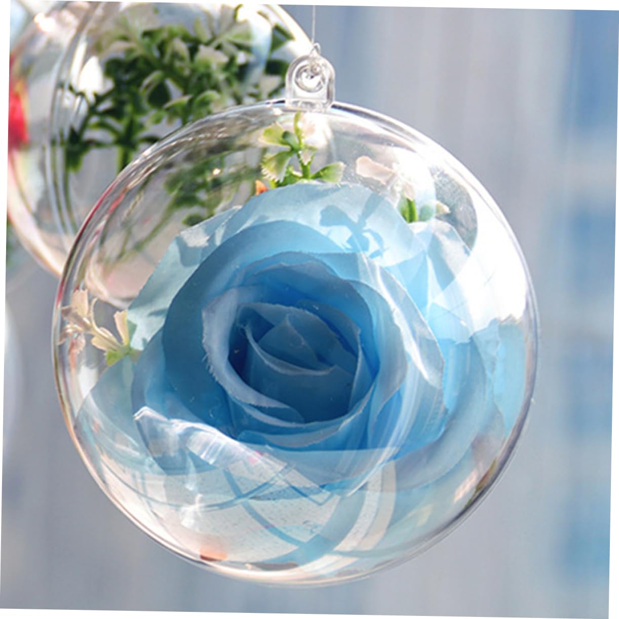 18pièces Boules De Noël DIY Transparentes Boules Rondes Vides pour Décorations De Sapin De Noël à Suspendre