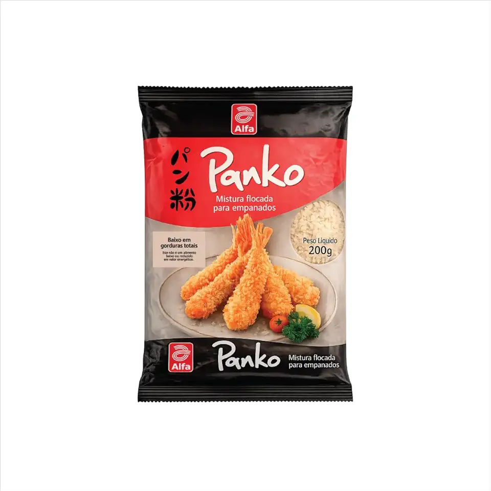 Farinha Panko Flocada para empanados 200g - Alfa