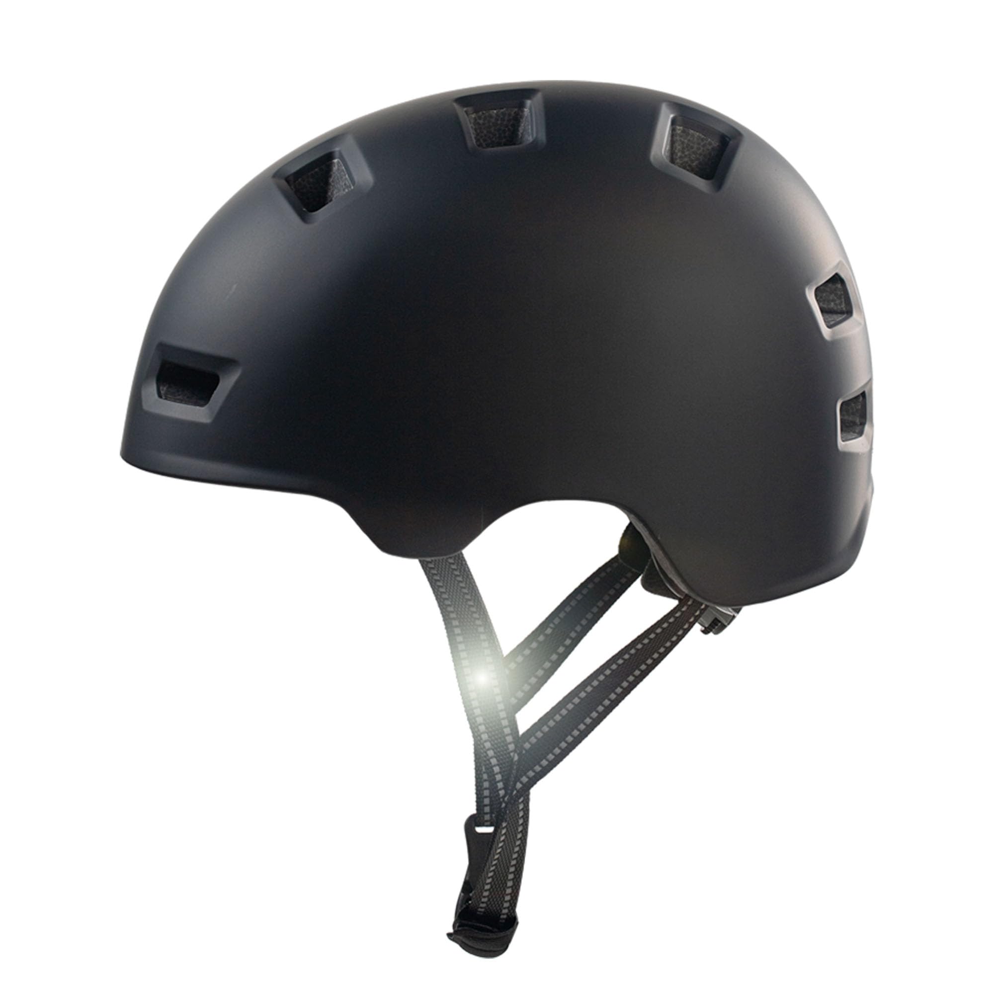 Crazy Safety Rampage Todo Negro | Casco para Bici, Skateboard, Patines y Bicicletas BMX | Casco de Bicicleta para Hombres, Mujeres y niños | L (57-61cm) | Casco Ajustable Skater y Ciclistas
