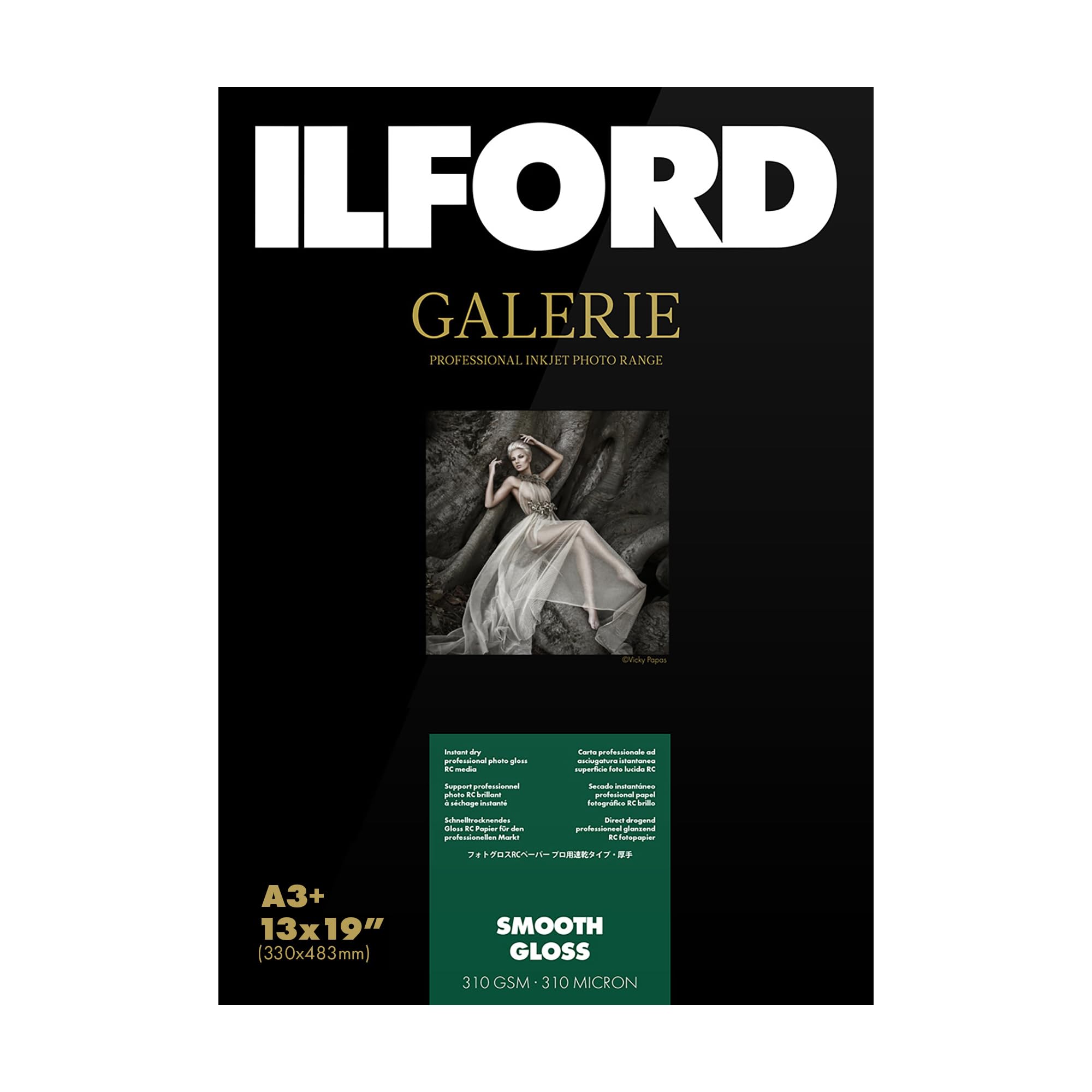 Ilford Papier RC błyszczący papier fotograficzny 310 g A3+ 25 Feuilles biały