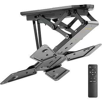 my wall HL40ML Folding Motorised Ceiling Mount with Remote Control for TV 23-55 Inch 58 cm - 140 cm VESA 100x100 200x200 300x300 400x200 400x400