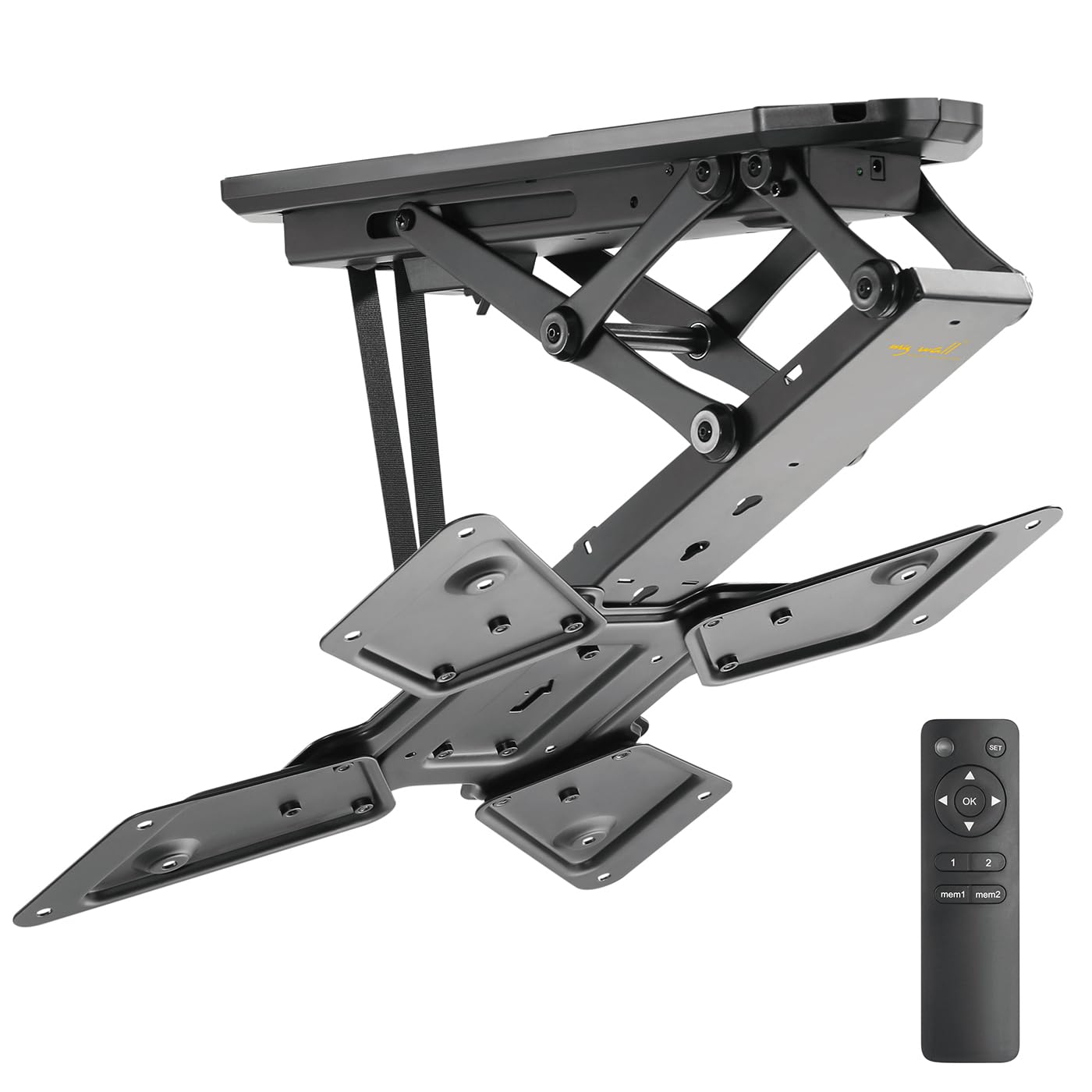 my Wall HL40ML Soporte de Techo Plegable motorizado con Mando a Distancia para TV 23-55 Pulgadas (58 cm - 140 cm), VESA 100 x 100, 200 x 200, 300 x 300, 400 x 200, 400 x 400