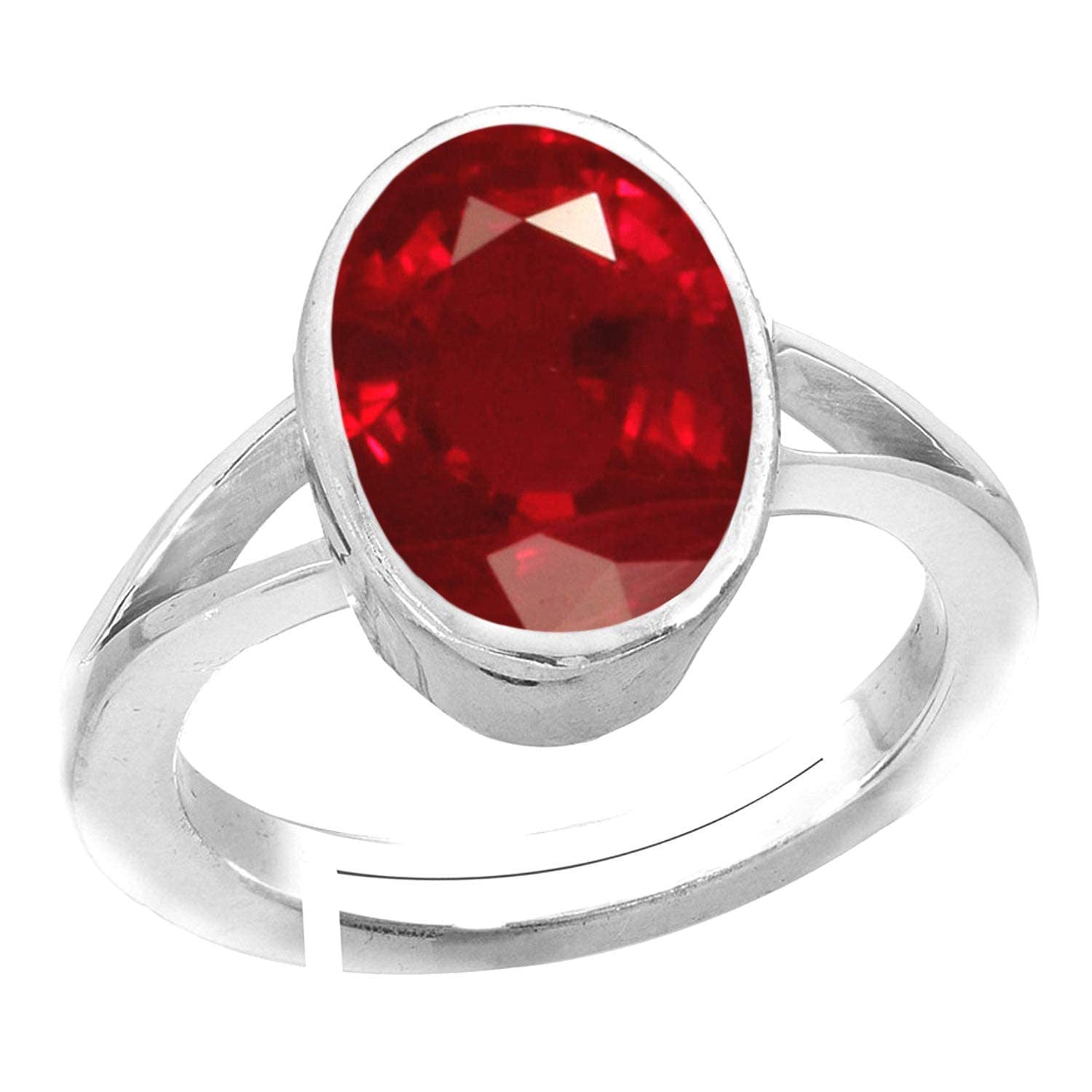 kirti sales GEMS 3.25 Ratti 2.25 Carat Certified Unheated Untreatet A+ Quality Natural Ruby Manik Gemstone Panchdhatu Adjaistaible Silver Plated Ring for Women and Men-picture-31