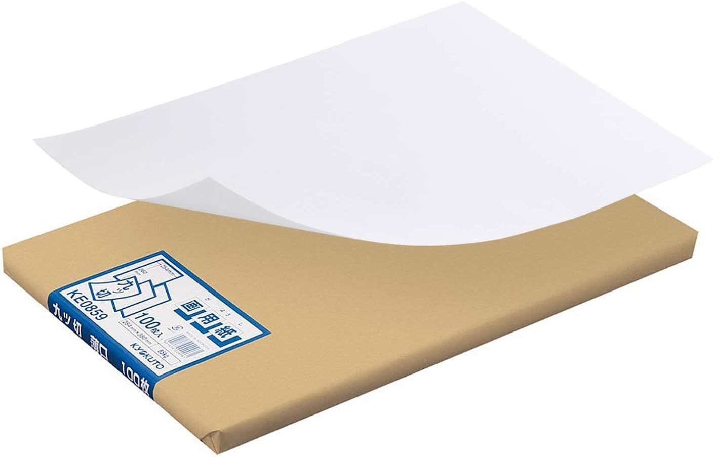 Kyokuto KE0859 Drawing Paper, Thin, Nine Cuts, 100 Sheets