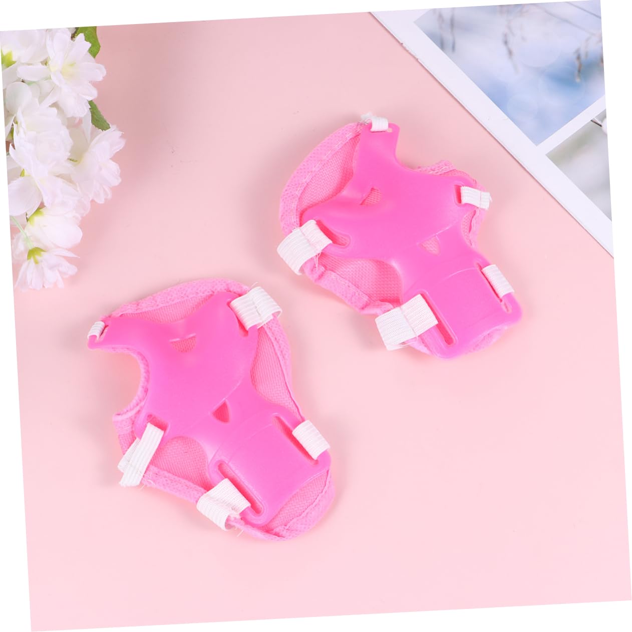 KICHOUSE 6pcs Kids Roller Skates Protective Gear Set Elbow Pads Wrist Guards Kids Pads for Skating