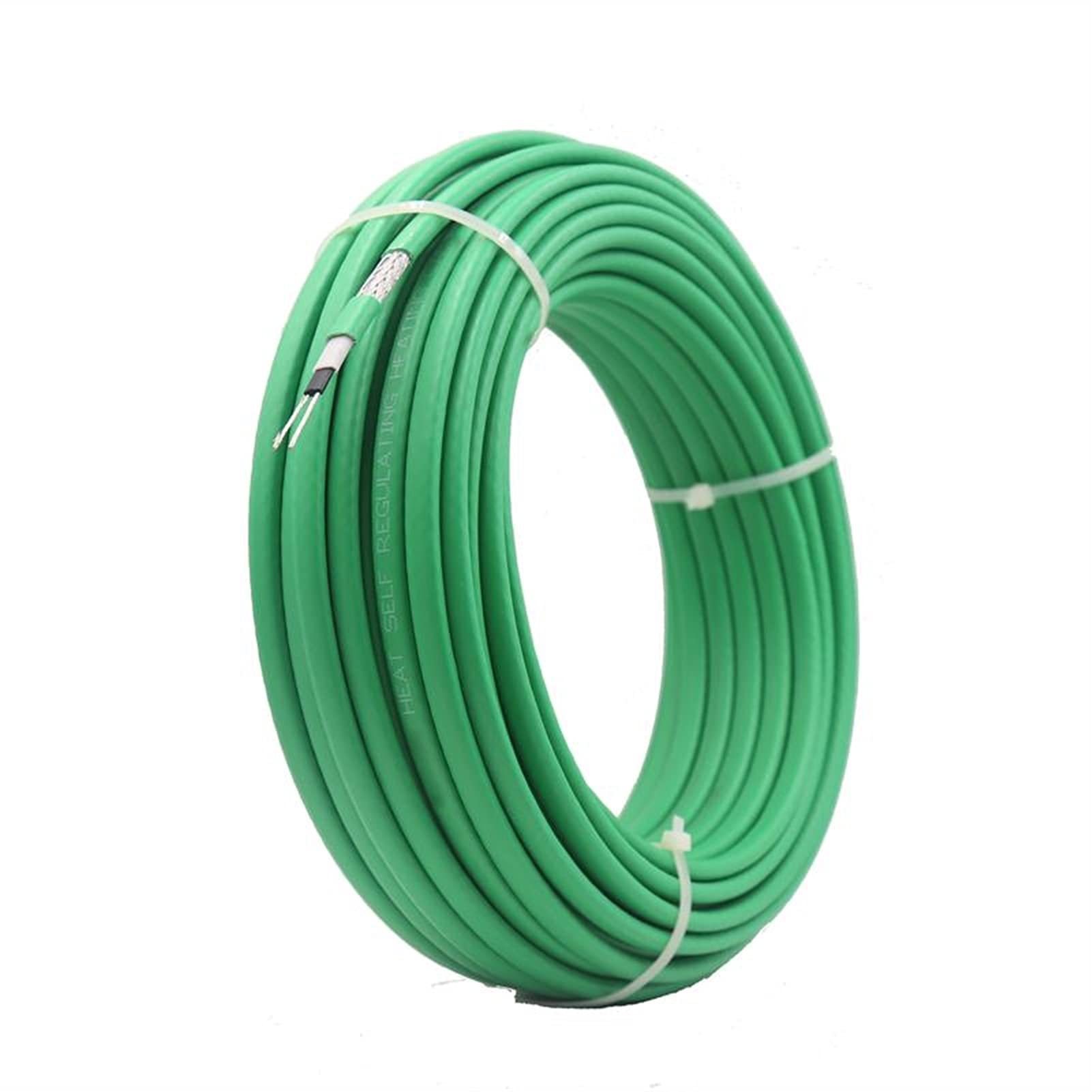 MyncbD Cavo Elettrico 17W / M Cavo Riscaldante Auto-Regolazione dell'Acqua for Tubo Interno Anti-Freeze, 11 0V / 220V, Nessuna necessità di Controllo (Size : 100m, Color : 220V)