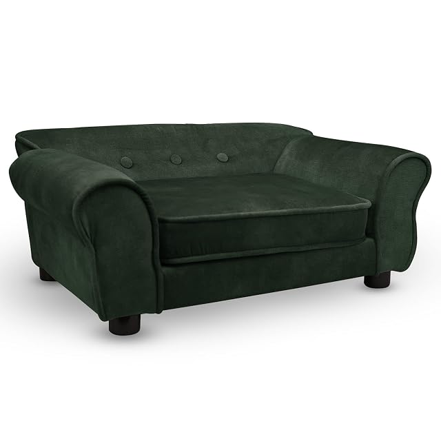 Foto 4 de 7 de MG Design Sofá para Mascotas en Verde Oscuro
