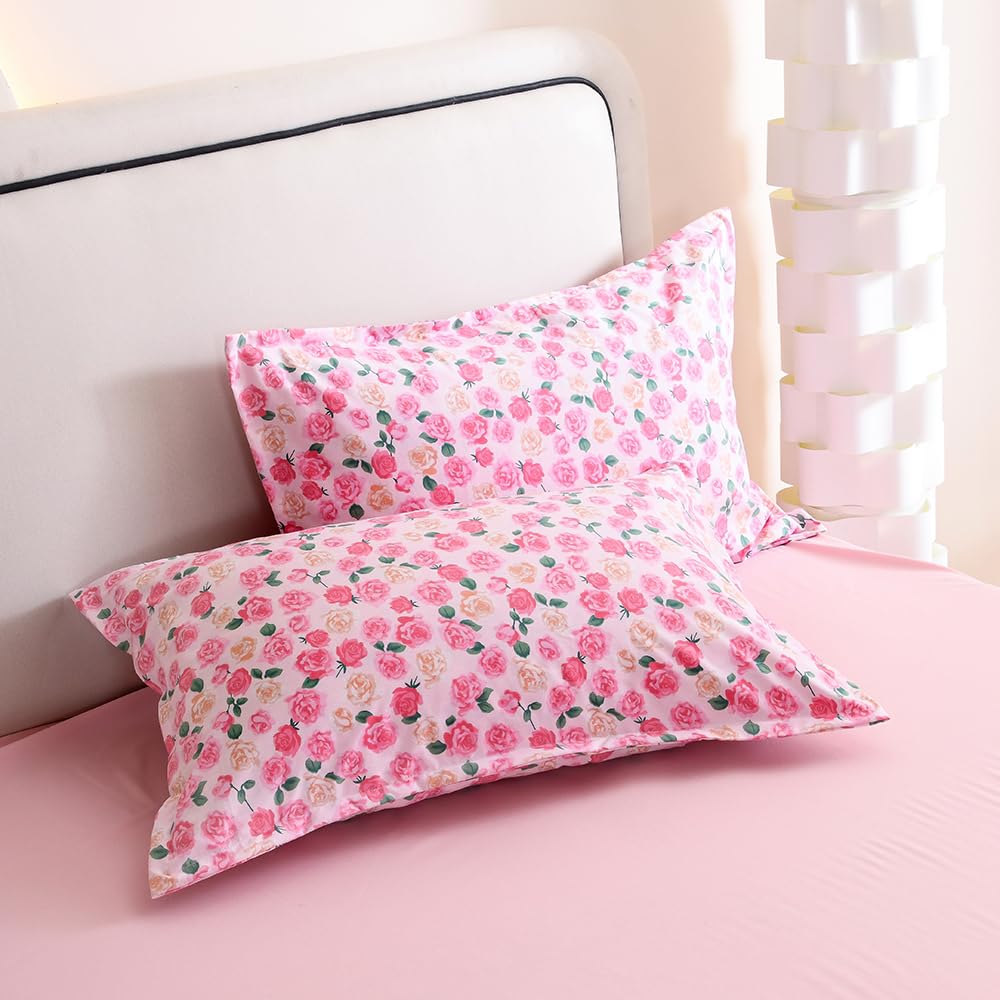 Pink Floral Pattern Bed Sheets