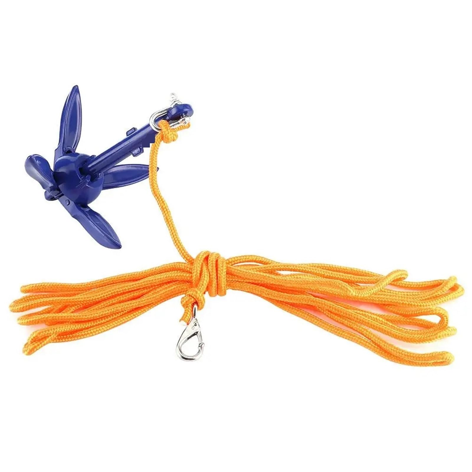 Cuerda de Amarre, Kit de anclaje marino portátil de 4 púas con cuerda: for barcos, canoas y veleros