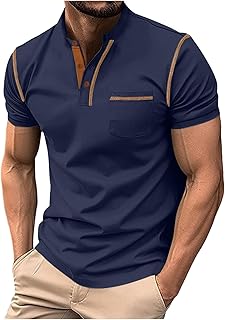 2025 Camiseta de Manga Corta Hombre Verano Casual Color Sólido Camisas Vacaciones Tops Oliva Hombre