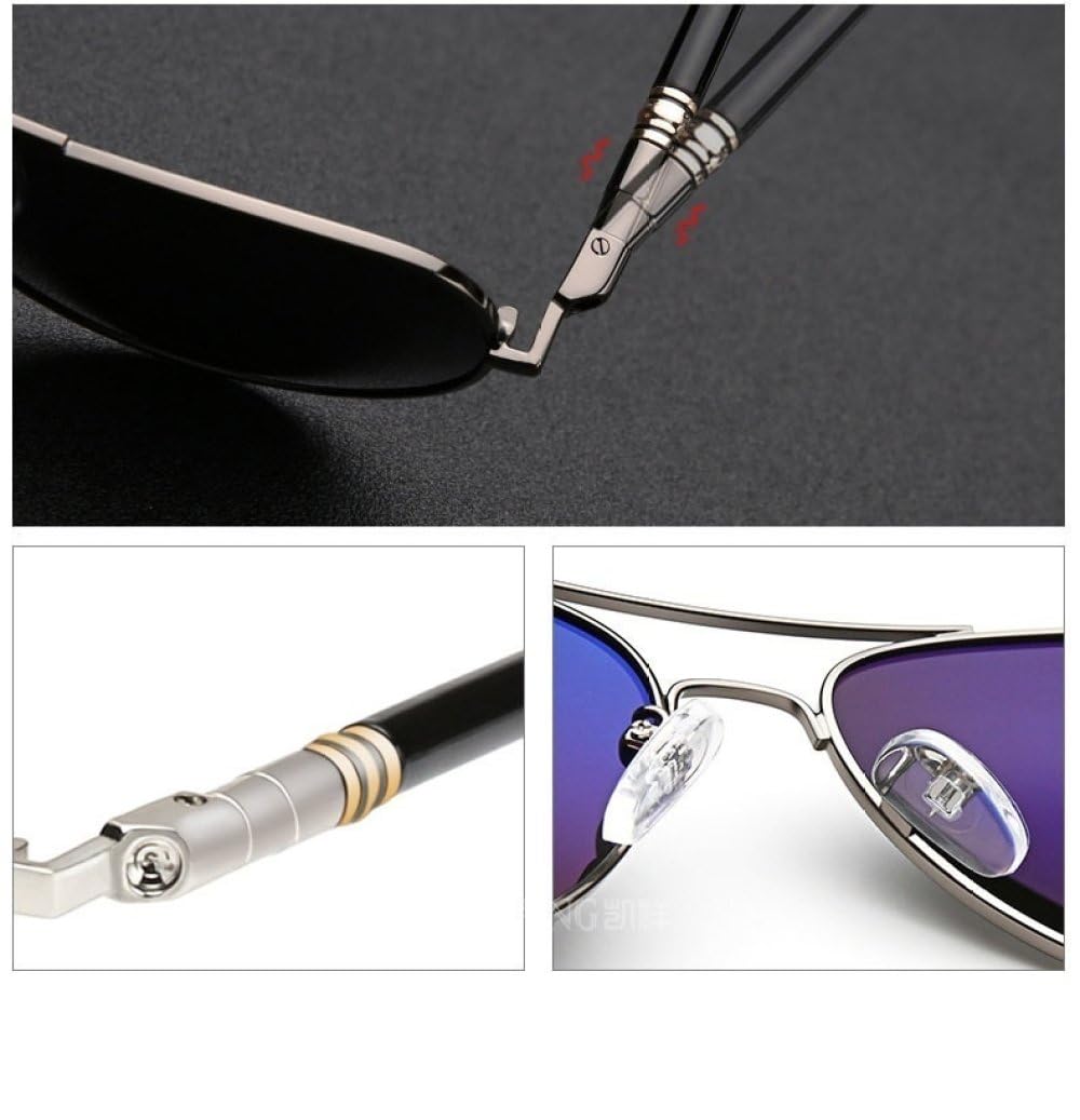 2024 męskie spolaryzowane okulary przeciwsłoneczne okulary przeciwsłoneczne do jazdy dla mężczyzn kobiety męskie Vintage czarne okulary przeciwsłoneczne pilotki UV400,04 brązowy, brązowy