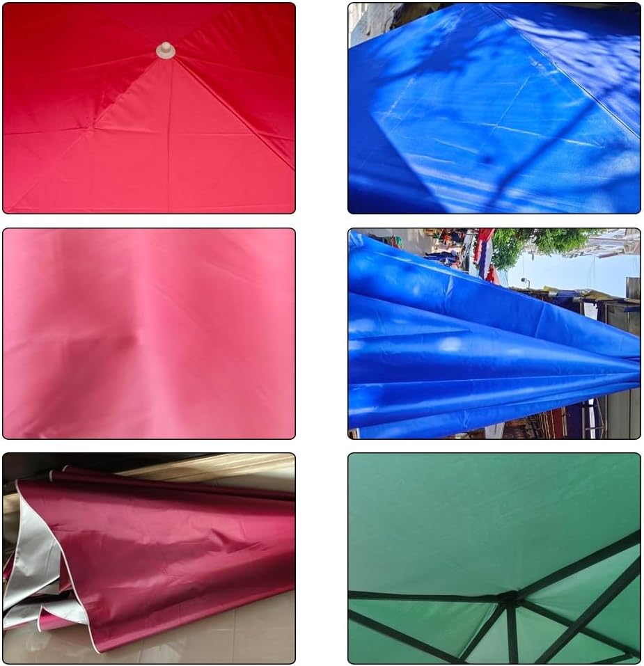 Rectangular Patio Umbrella Replacement Canopy Outdoor Table Parasol Replacement Top Cover for Pool/Beach/Backyard/Garden (Canopy Only)