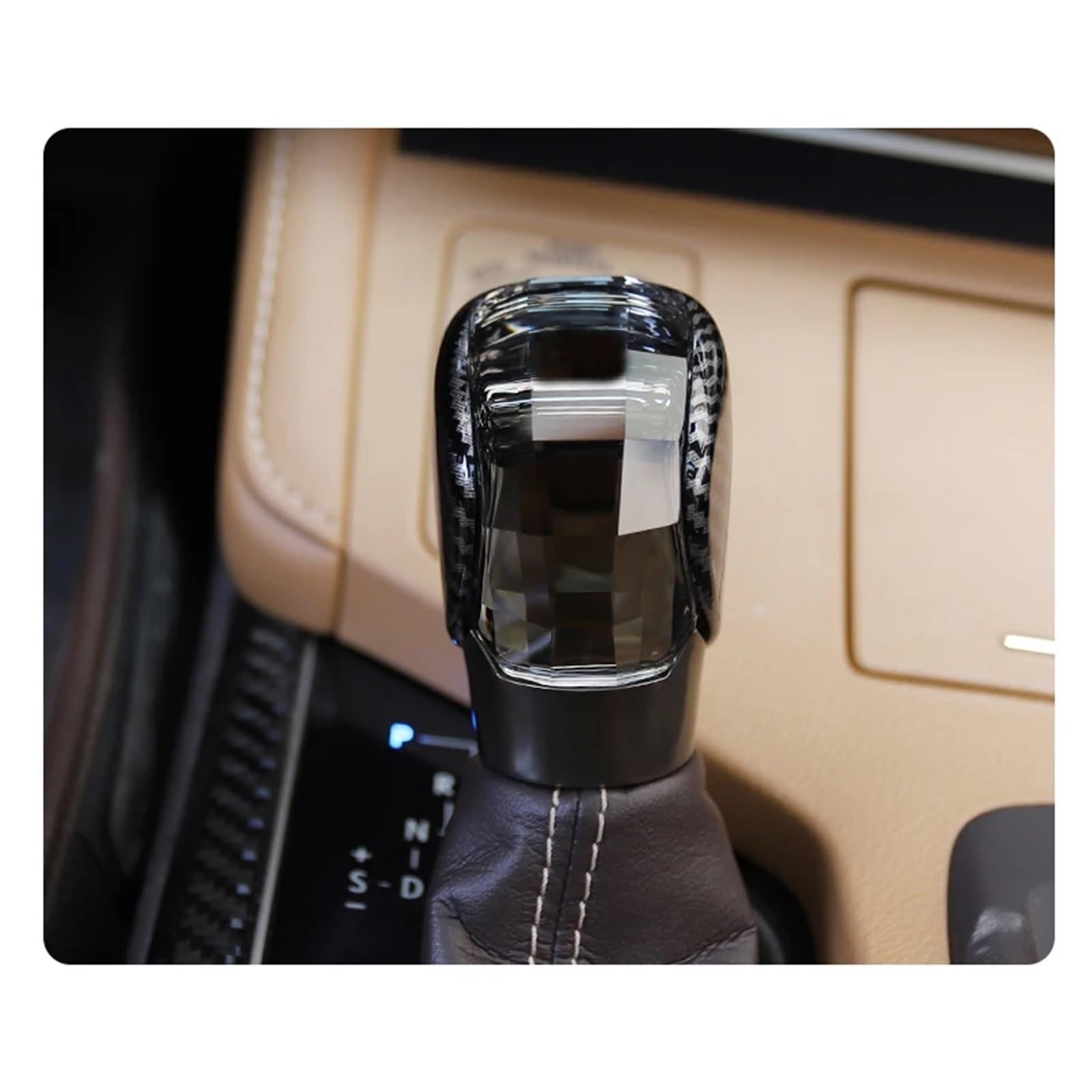 Gałka Zmiany Biegów Pasuje do Lexus 15-17 ES 15-20 NX 15-22 RX 15-21 IS 16-17 GS RC Crystal Shift Rotating Gear, Carbon Fiber gałka zmiany biegów zmiana samochodu(C)
