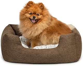 Dog Bed with Reversible Cushion Mottled ((S) 60 x 50 cm, Brown) product image