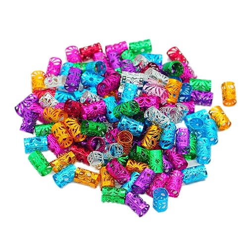 Miniatura 6 de 170 piezas de joyería para el cabello para trenzas, puños para el cabello para trenzas Loc, joyería para mujeres negras, anillos para trenzas de