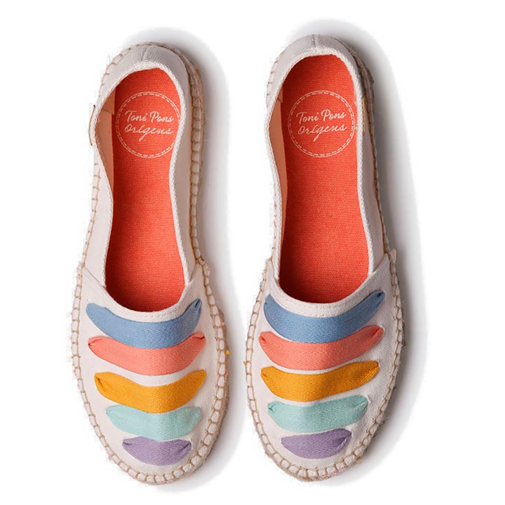 TONI PONS Rose-CM Alpargata Plana con Cintas para Mujer Mambo 38