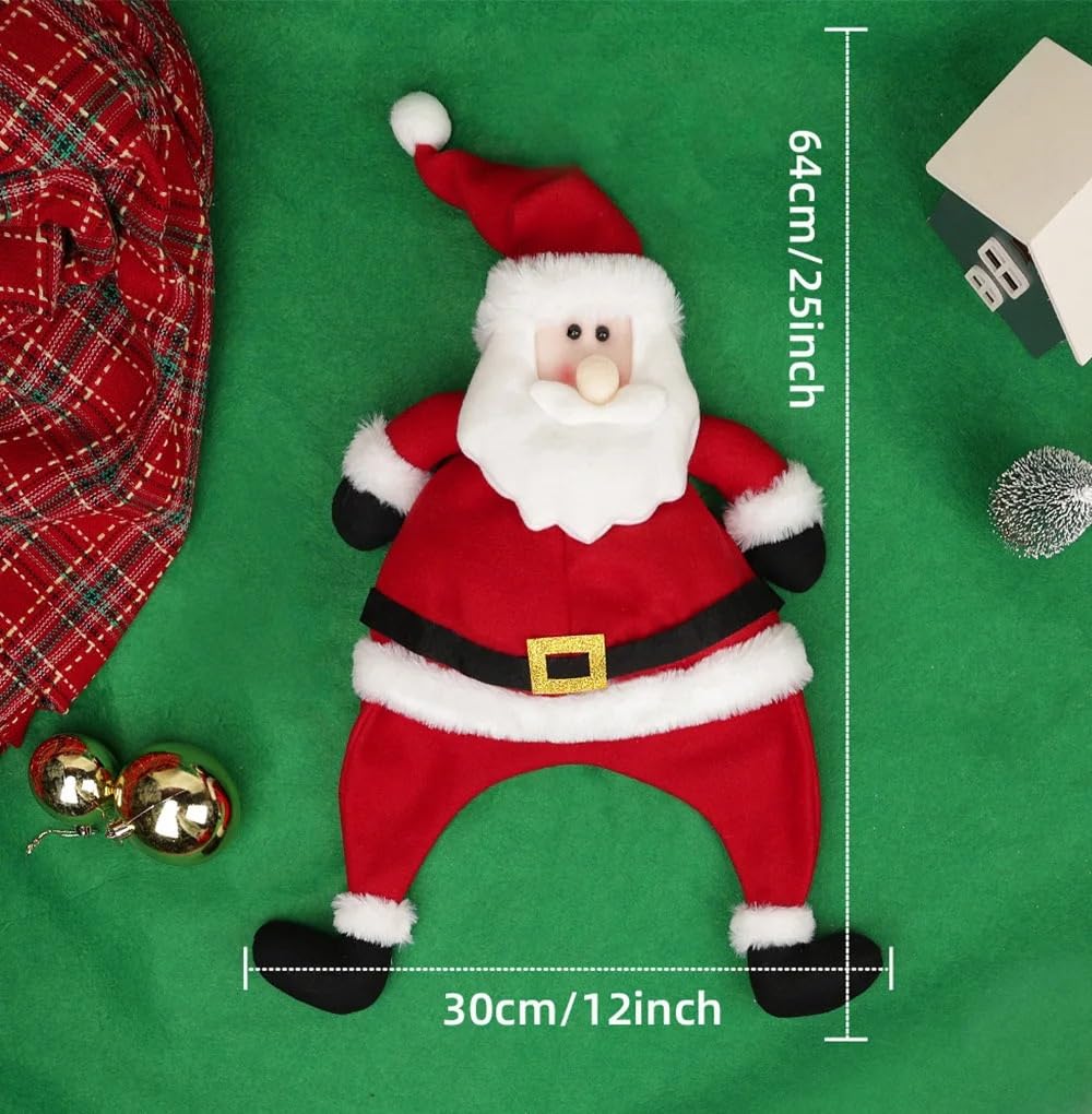 Decoración navideña, sombrero de Papá Noel para fiesta, sombrero largo para adultos, sombrero de vacaciones