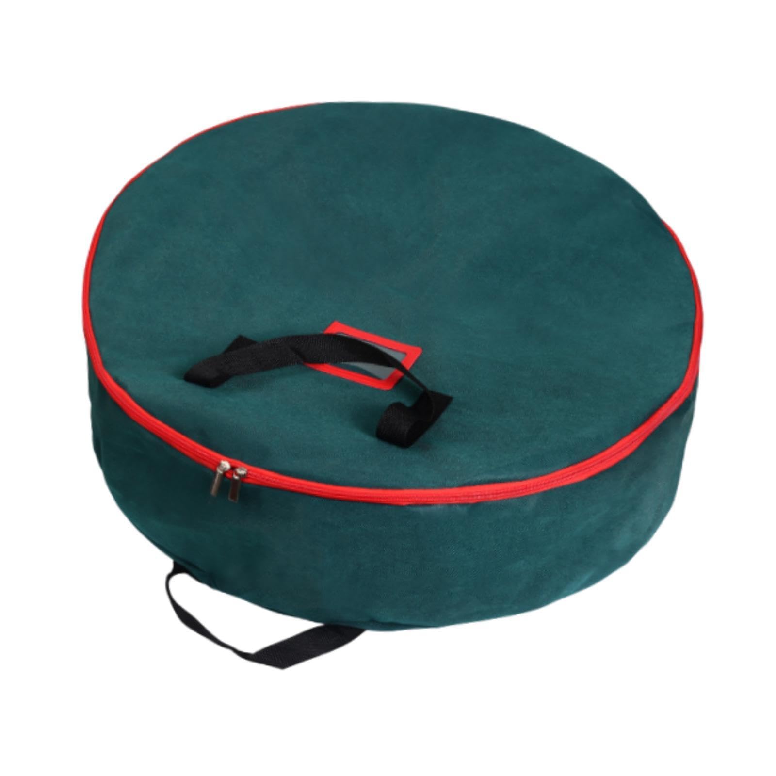 Contenedor para adornos y guirnaldas navideñas verde M ideal para ordenar el trastero