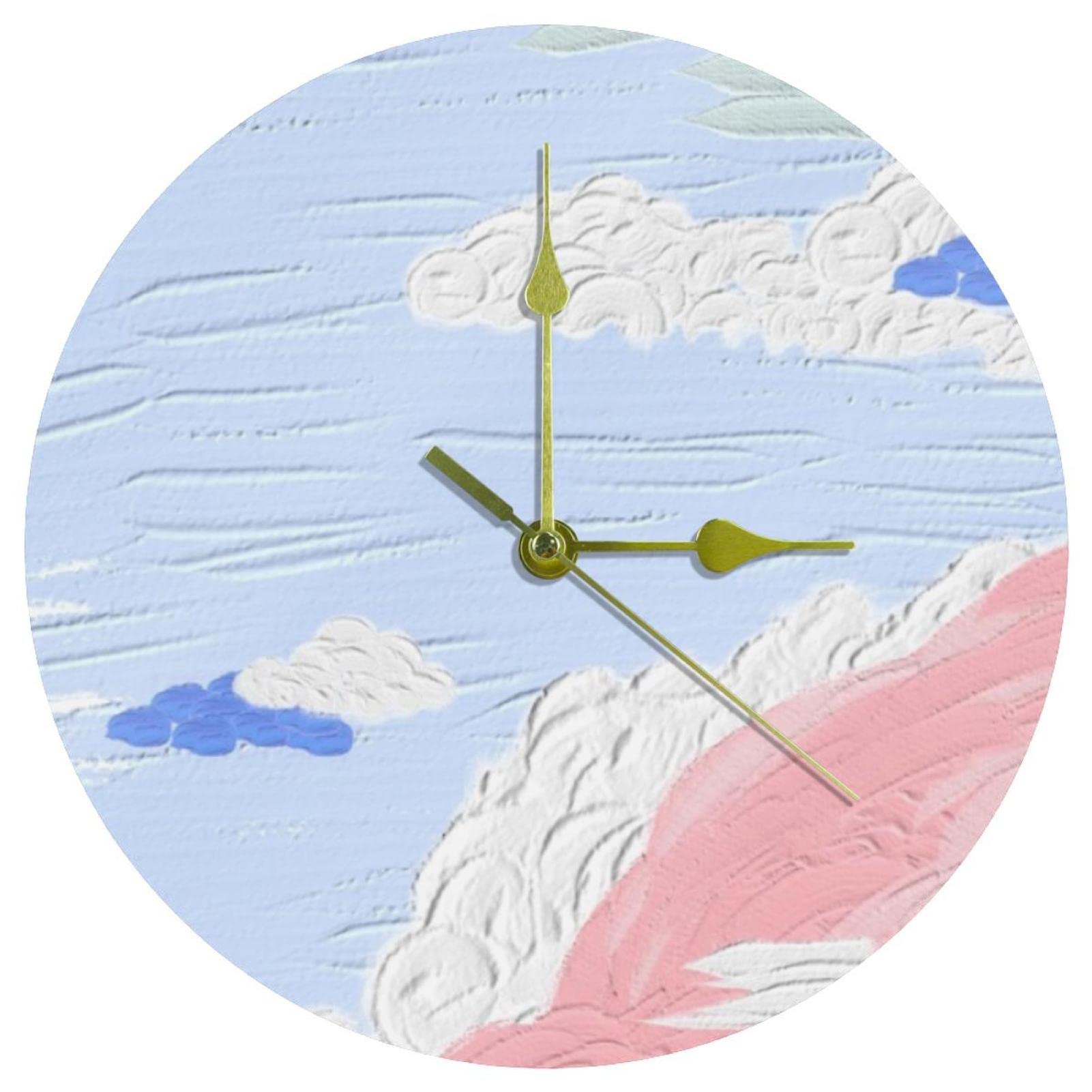 Horloge murale paysage frais pour une décoration zen de la cuisine