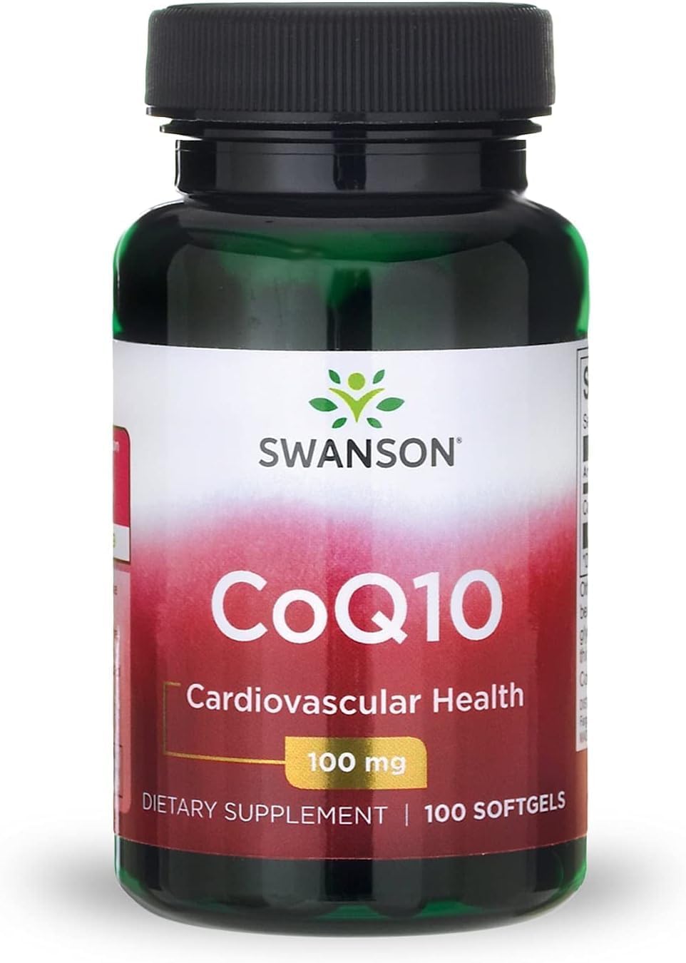 Swanson CoQ10 Energy Antioxidant Support, 100 mg, 100 Softgels 100 Count (Pack of 1)
