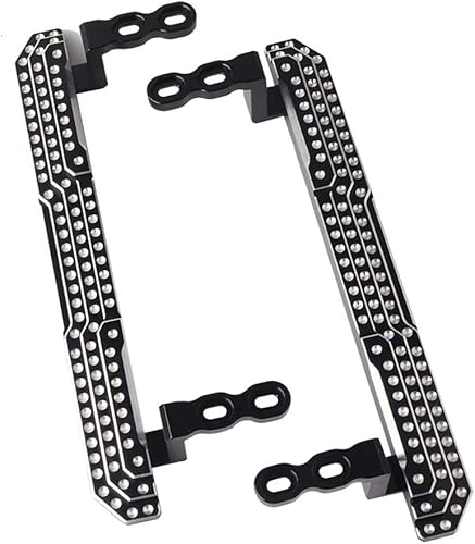 RZXYL Pedal lateral de aluminio para 110 Traxxas TRX4 RC Crawler Body Shell Accesorios (1 par)