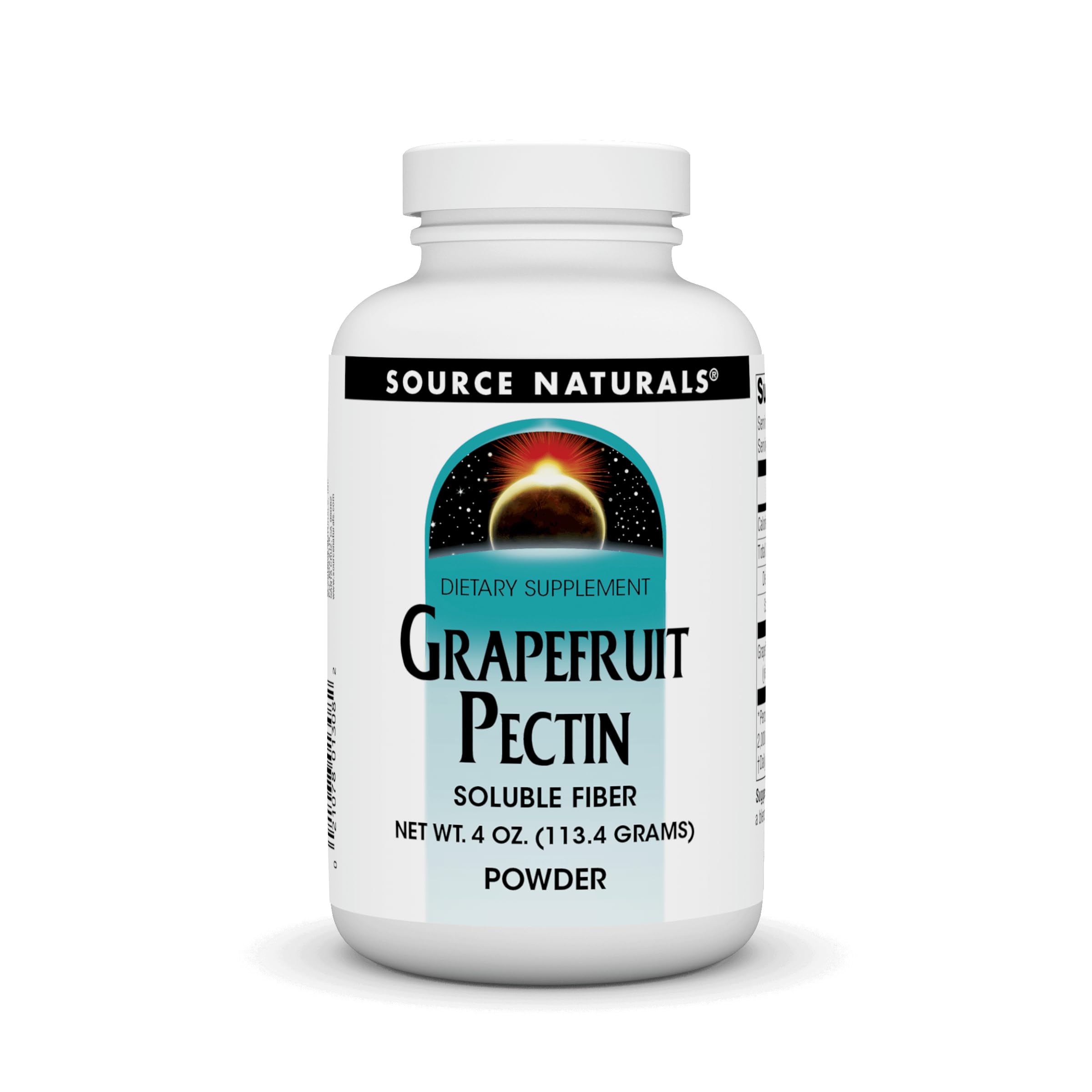 Source Naturals Grapefruit Pectin, Soluble Fiber - Dietary Supplement - 4 oz POWDER
