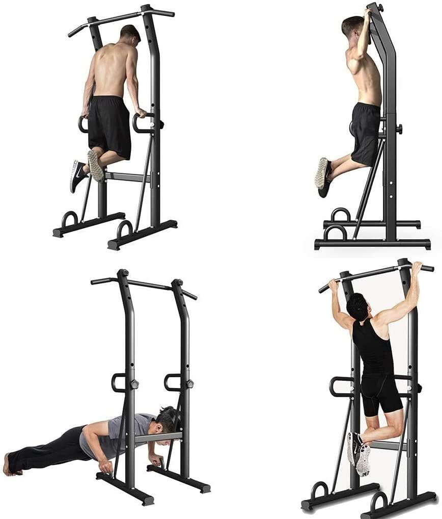 Pull Ups Indoor Pull-Ups Household Heavy Single Parallel Bars Multifunctional Adjustable for The Elderly Children Unisex (Size:100100235cm)