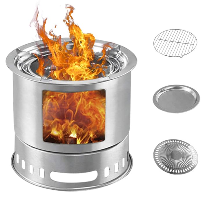 Buy Outdoor Stove, yongke Multifunctional Camping Wood Stove Portable