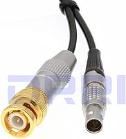 Vista 3 de DRRI Grabación Ambiental BNC a 5 pin macho Cable en espiral Cable de código de tiempo para ARRI Alexa/dispositivos de sonido (cable enrollado)