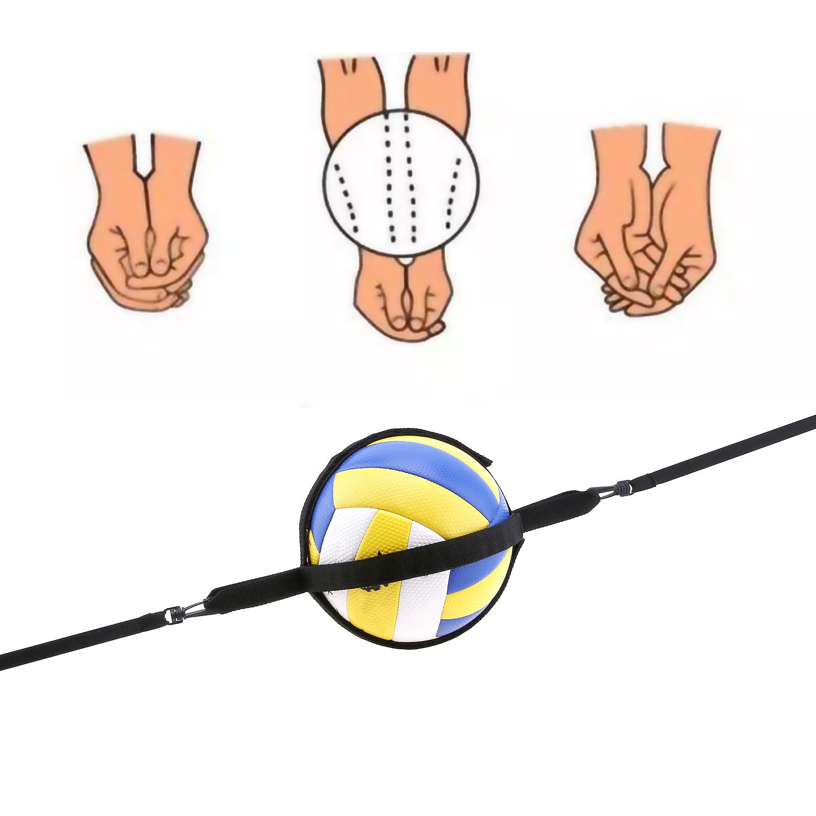 1 set da 21 cm di diametro, flessibile e resistente all'usura, attrezzatura da pallavolo per allenarsi, sistema di allenamento con punte da pallavolo, sistema di allenamento con punte in