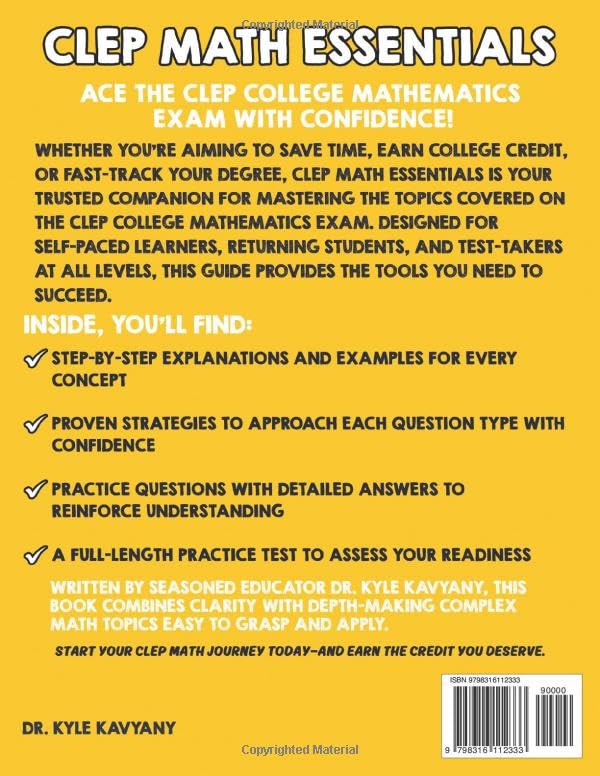 CLEP Math Essentials: "Comprehensive Review and Practice for CLEP Math Success" - Image 2