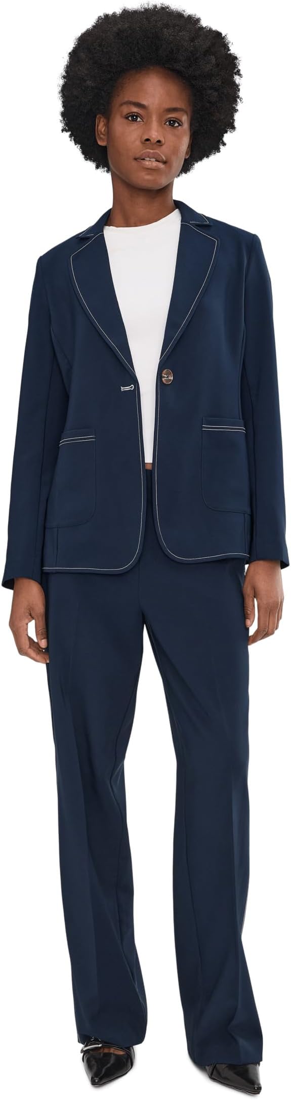 Женские NIC+ZOE Sleek Stretch Accent Stitch Blazer — фото 5