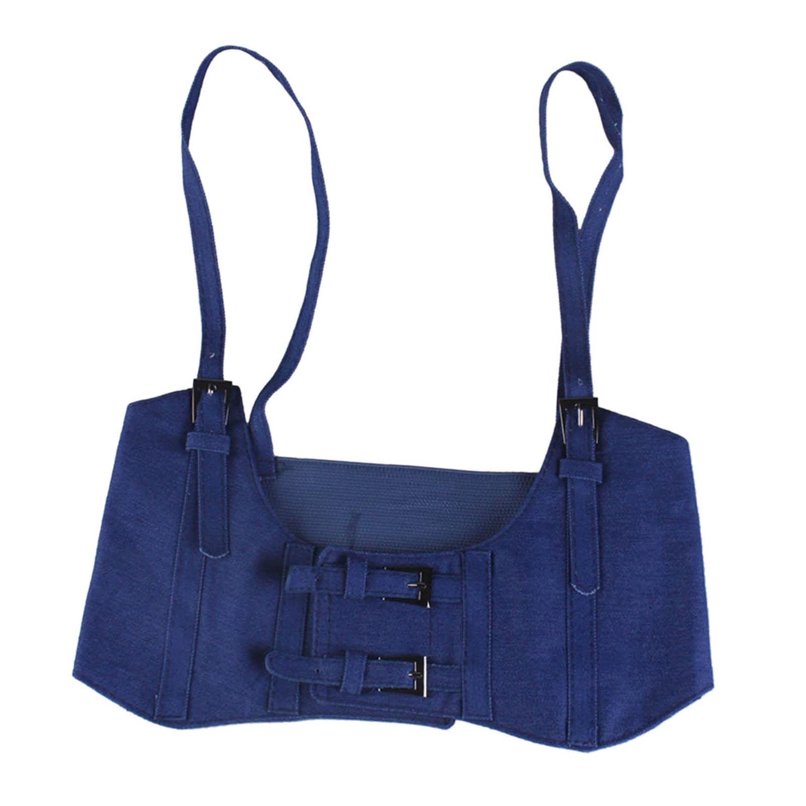 snappsy Women Waist Harness Belt Underbust Corset Ladies Waistband Dark Blue-picture-44