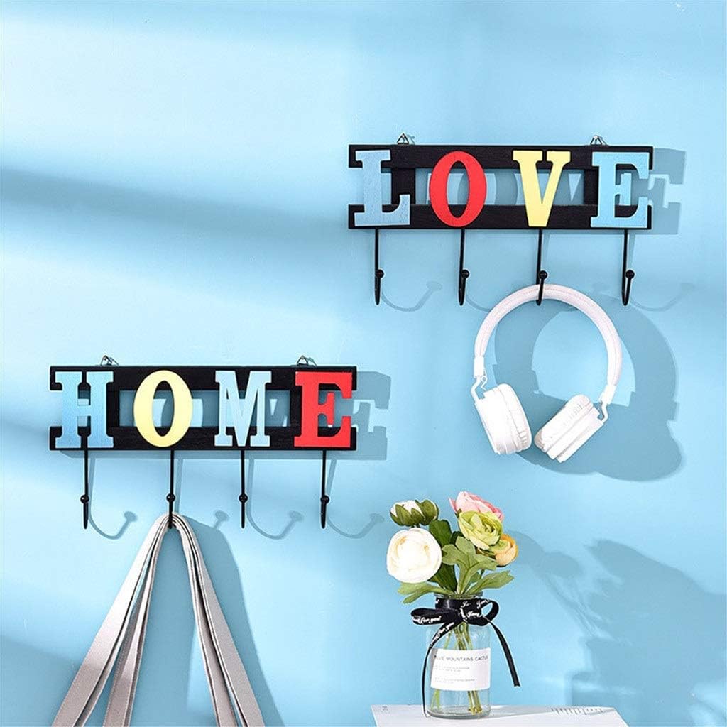 VIDI Room Decor English Letter Hook Shelf Organizers Storage Rack Key Holder Hooks Home Organization and Shelves