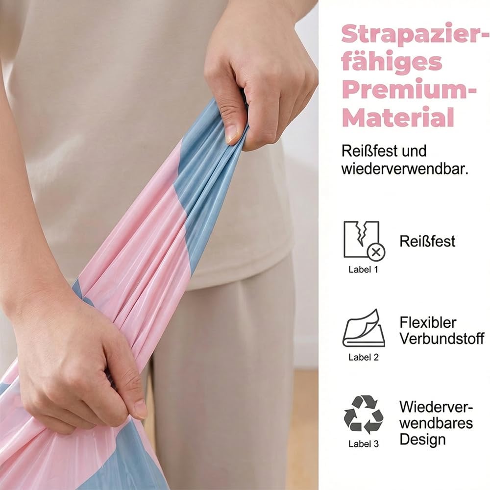 No-Pump Large Vacuum Storage Compression Bags, 2026 New Vacuum Storage Bags, Luftdichte Kompressionsbeutel für Kleidung Kissen Bettdecken Decke (5, 70x50x30cm)