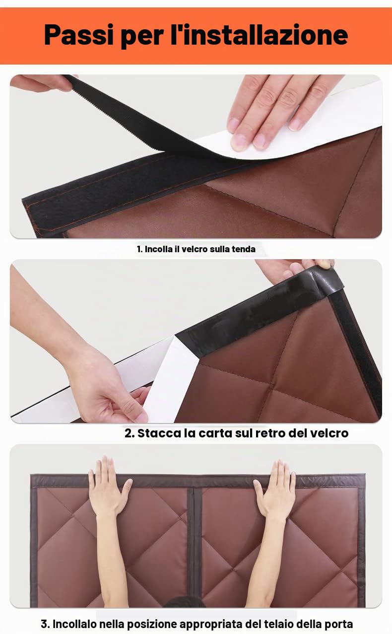 Tenda per Porta Inverno Termica 90 x 210cm, Magnetica Tenda Isolante Termico per Porte, Adatto per l'aria condizionata e il riscaldamento degli ambienti per riscaldarsi. Grigio