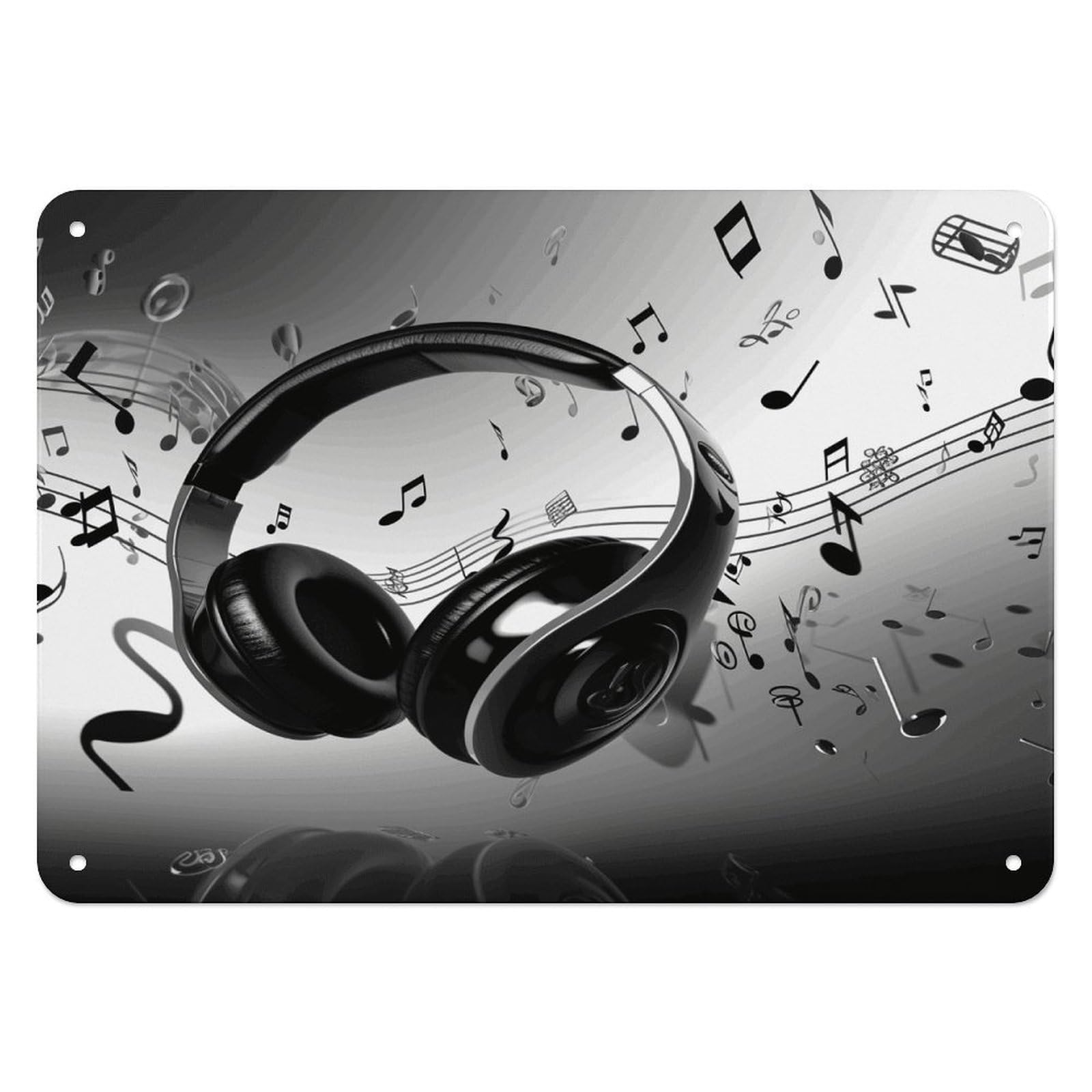 Fekiloot Style Music Wall Decor Iron Painting Metal Sign