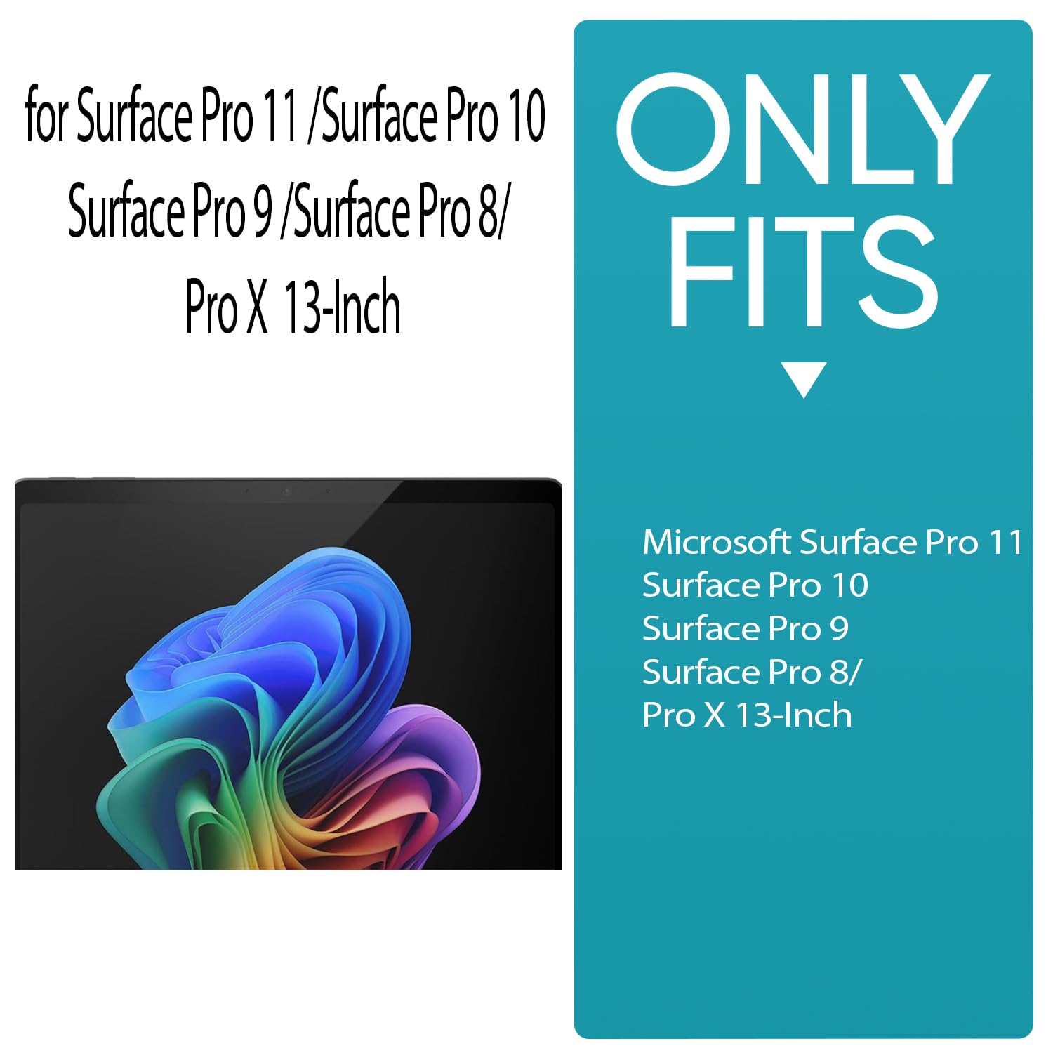 Custodia tastiera per Surface Pro 11/10/9/8/Pro X 13" (grigio)